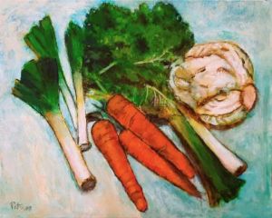 Voir le détail de cette oeuvre: Choux, poireaux er carottes