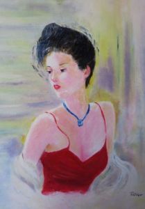 Voir le détail de cette oeuvre: Dame en robe de soirée