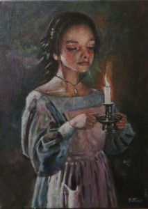Voir le détail de cette oeuvre: Fille à la chandelle