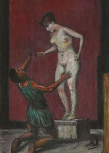 Voir le détail de cette oeuvre: Pygmalion amoureux de sa statue